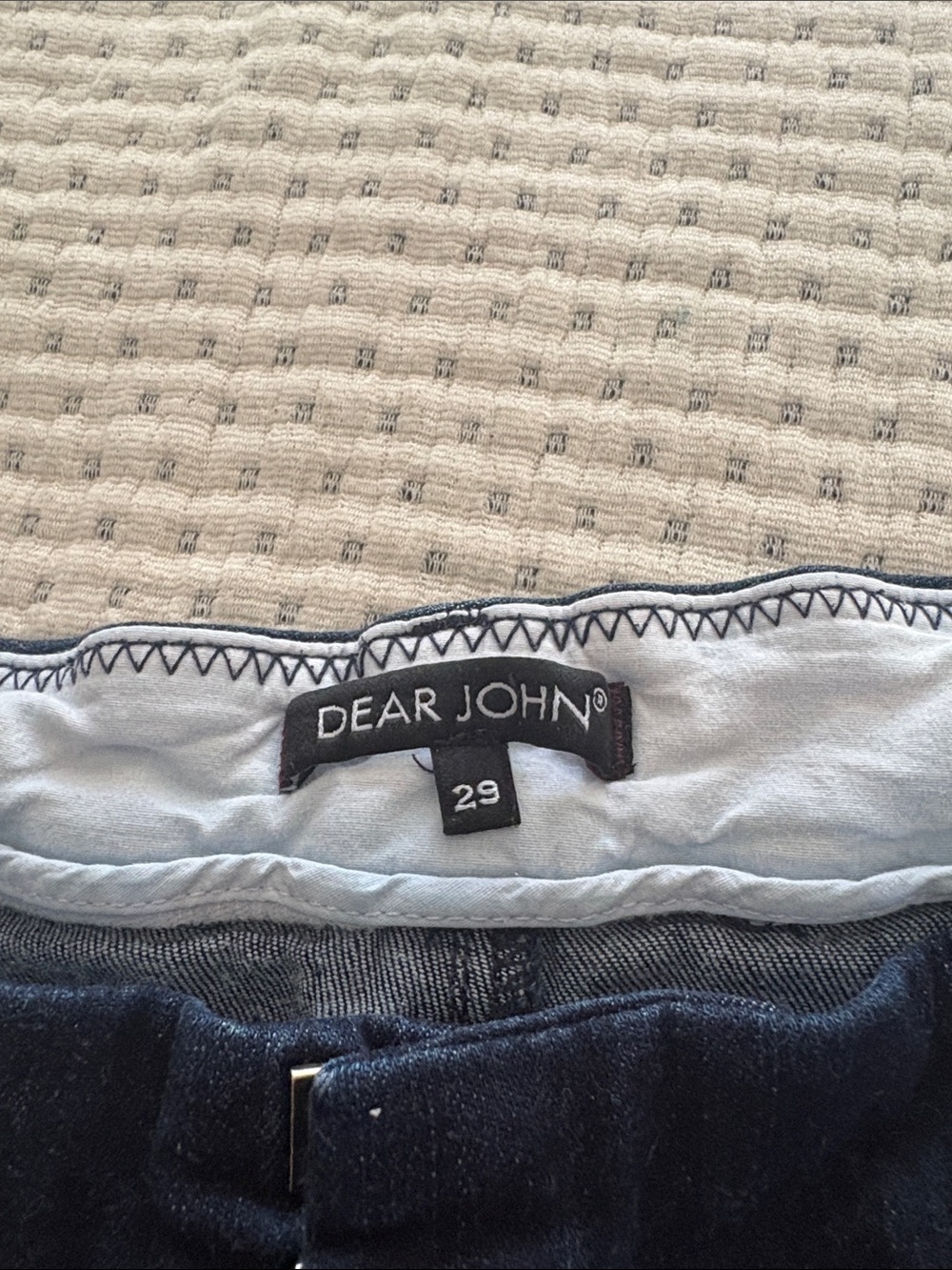 Dear John Navy Rolled-Hem Jean Shorts - Picture 2 of 5